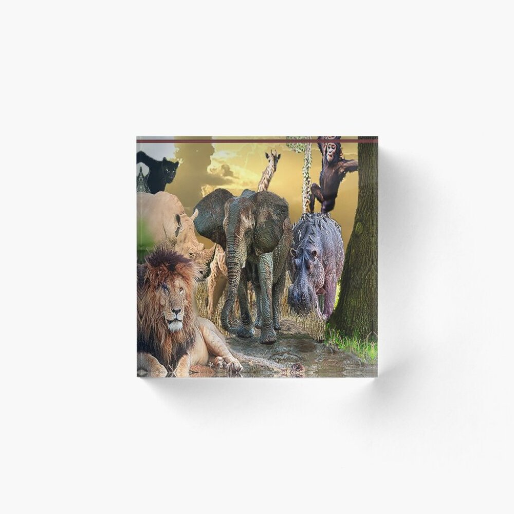 ANIMAL KINGDOM ARCRYLIC BLOCK * Designed and sold by SharksEye9